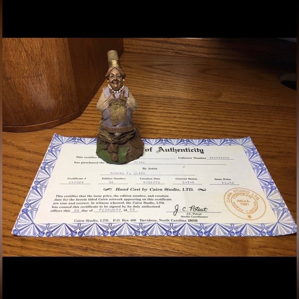 Tom Clark Pearl w COA